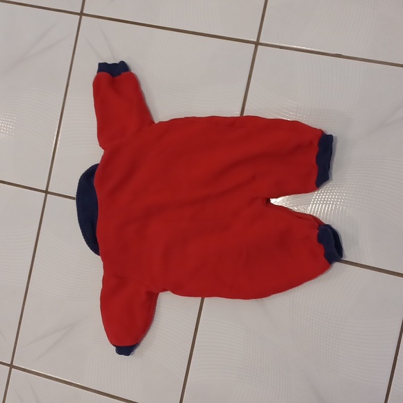 4/$40 Red & Navy Blue Baby Jumpsuit - Size 3/6 Months - Picture 2 of 6